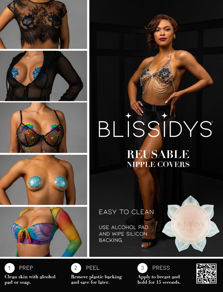 Blissidys Hollywood Silicone Nipple Covers - Gold