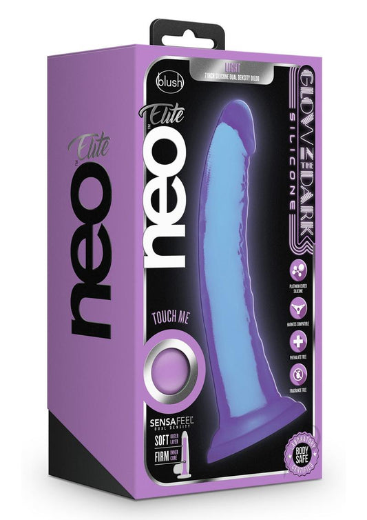 Neo Elite Gitd Light Dildo 7 Purple