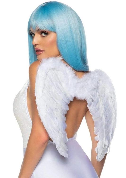 Marabou Trim Wings O/s White