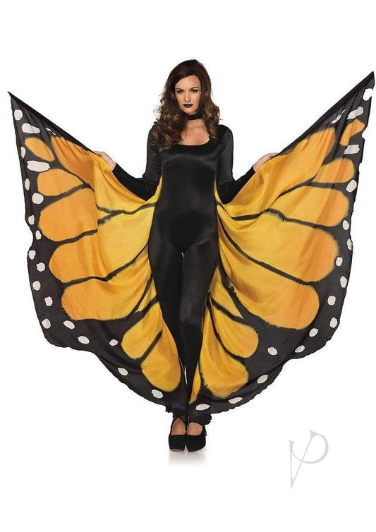 Festival Butterfly Wing Cape Orng/blk