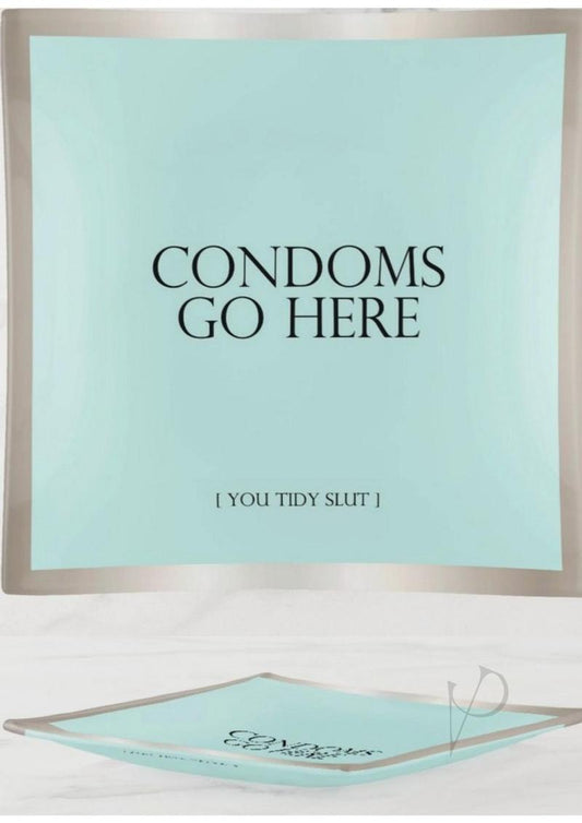 Condoms Go Here Trinket Tray