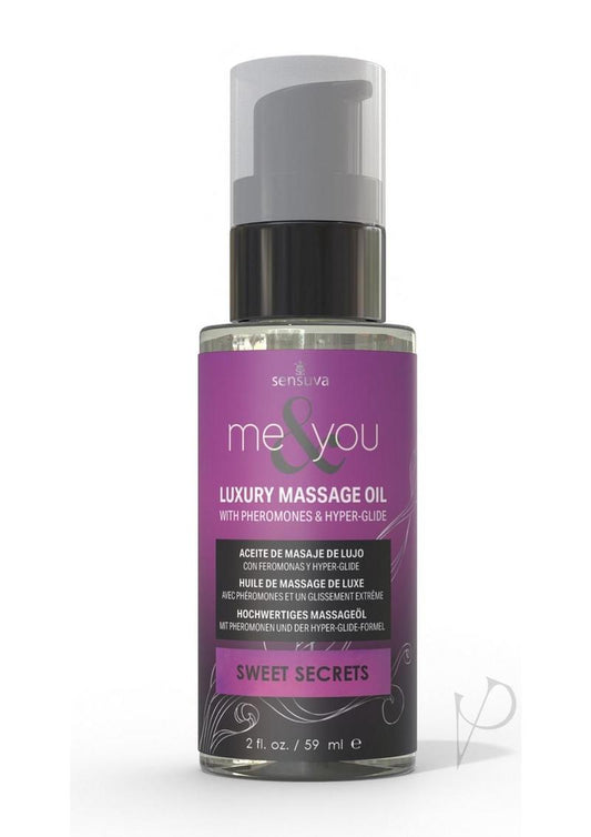 Me and You Massage Oil Sweet Secrets 2oz