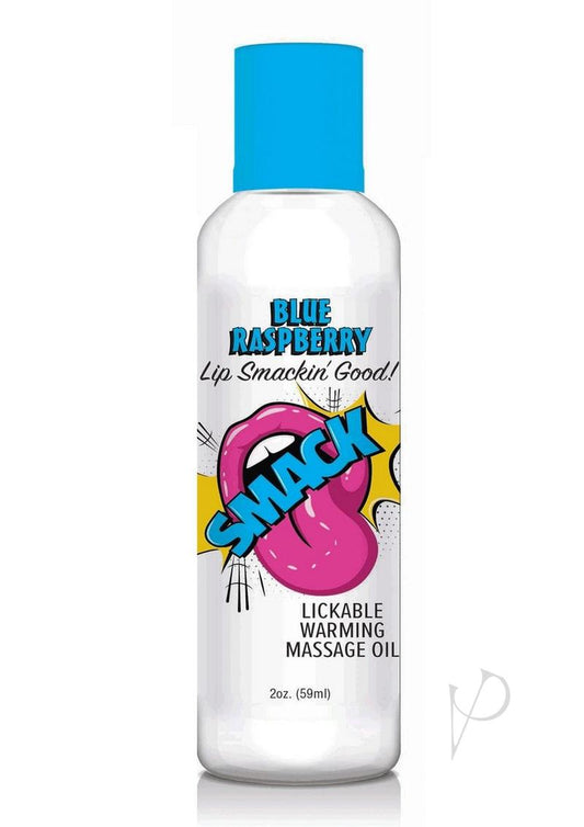 Smack Massage Oil Blue Raspberry 2oz