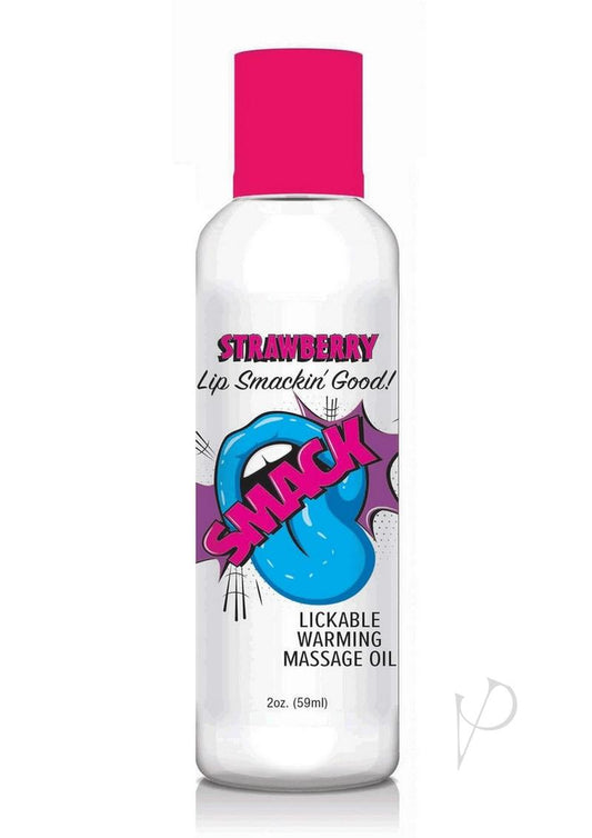 Smack Massage Oil Strawberry 2oz