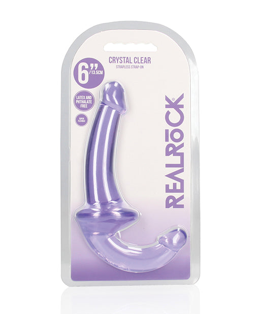 Shots Realrock Crystal Clear 6" Strapless Strap-on