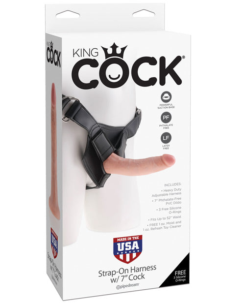 "King Cock Strap-on Harness W/7"" Cock"