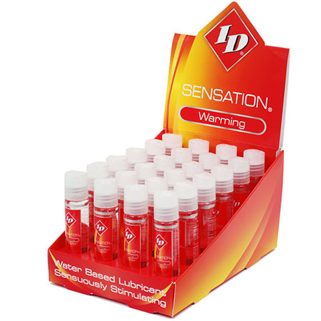 ID Sensation Warming Water-Based Lubricant 1 oz. 24-Piece Counter Display
