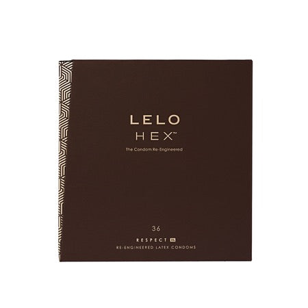 LELO HEX Respect XL Lubricated Latex Condoms 36-Pack
