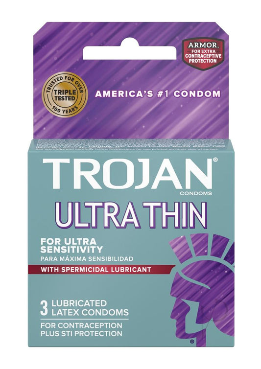 Trojan Ultra Thin Armor Spermicide 3`s