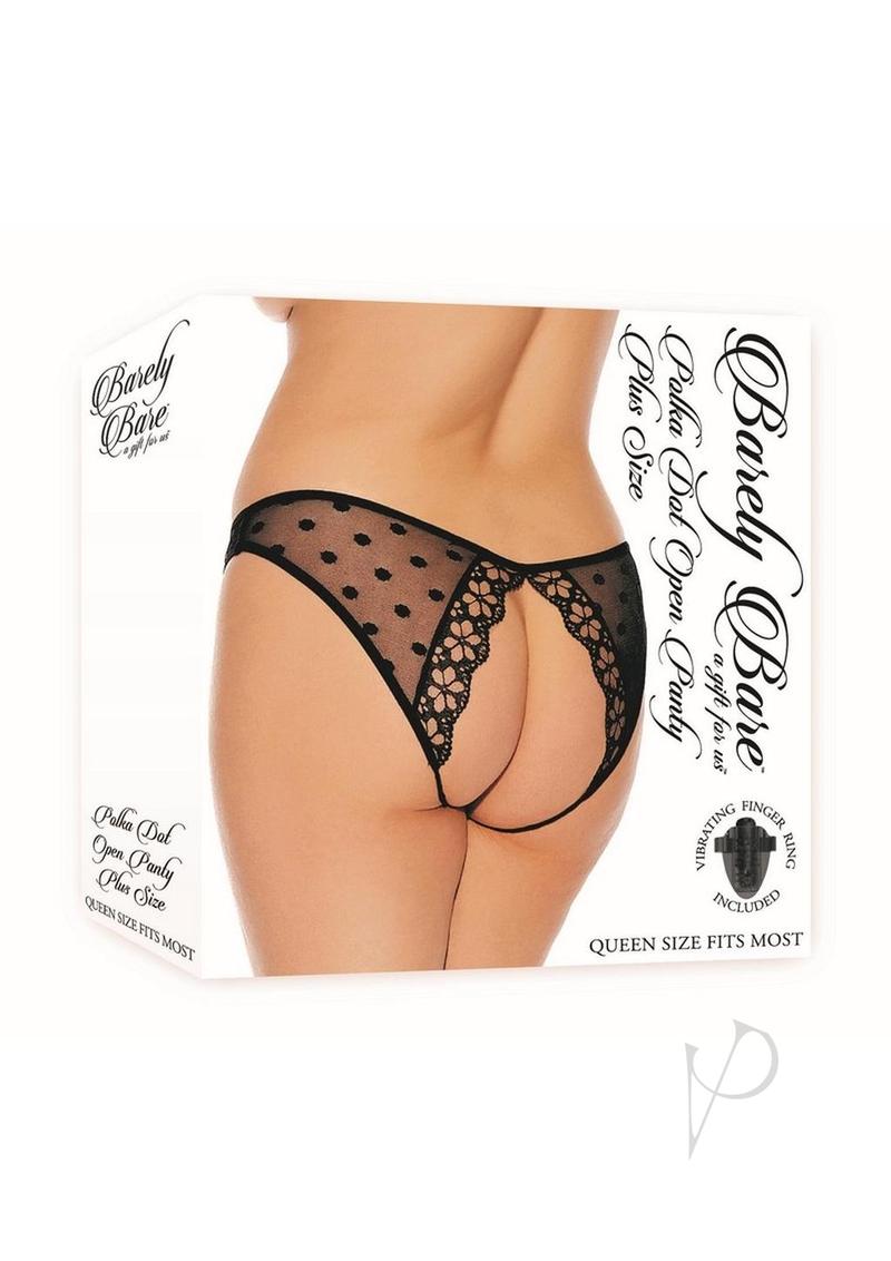 Barely B Polka Dot Panty Ps Blk