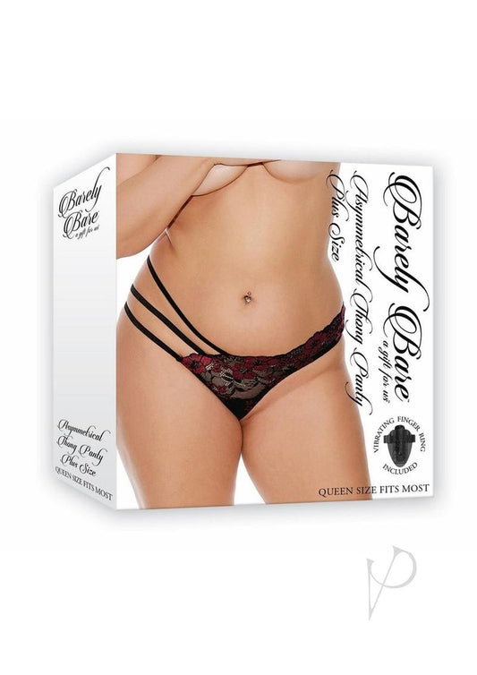 Barely B Asymmetr Thong Pan Ps Blk(spec)