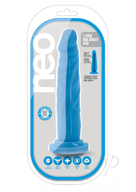 Neo Dual Density Cock 7.5` Neon Blue