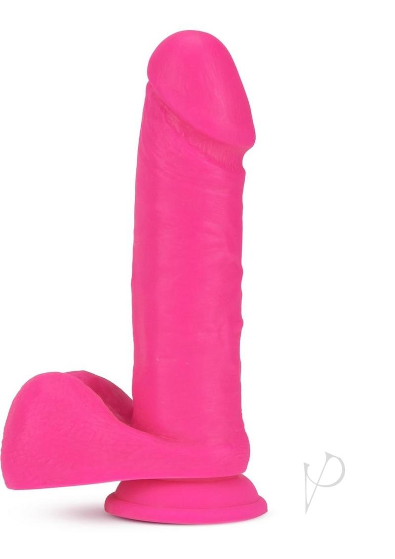 Neo Dual Density Dildo 8` Neon Pink