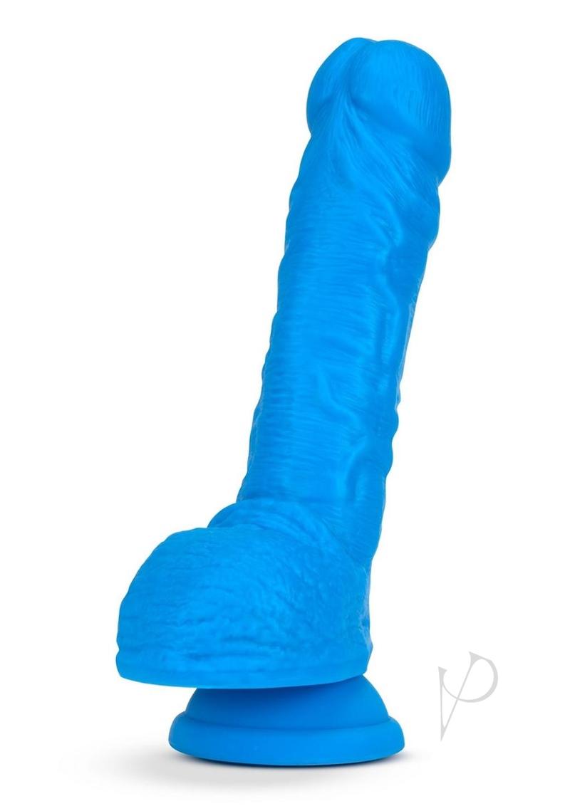 Neo Dual Density Dildo 9` Neon Blue