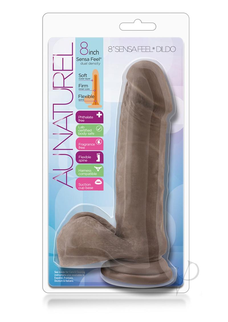 Au Naturel Sensa Feel Dildo 8 Choco