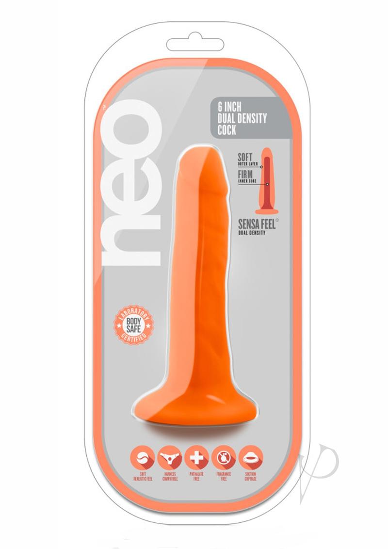 Neo Dual Density Cock 5.5` Neon Orange