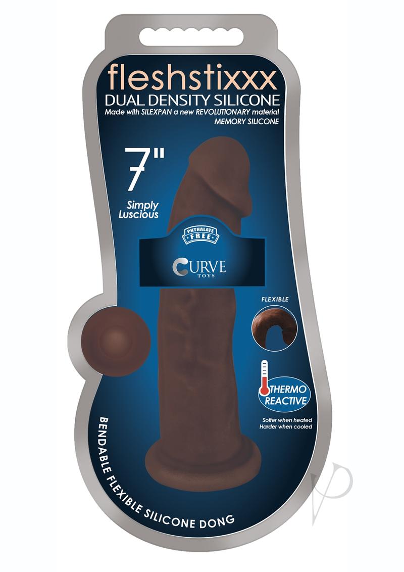 Fleshstixxx Silicone Dual Dense 7 Choco