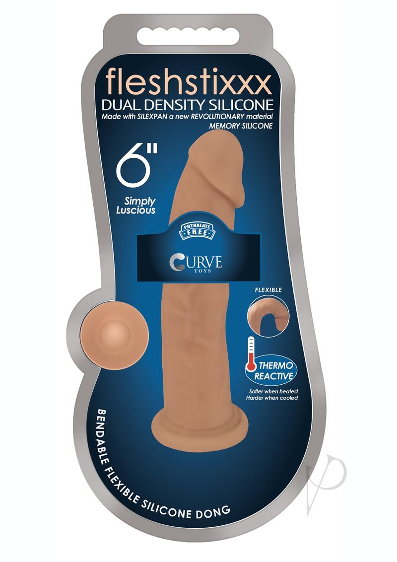 Fleshstixxx Silicone Dual Dense 6 Tan