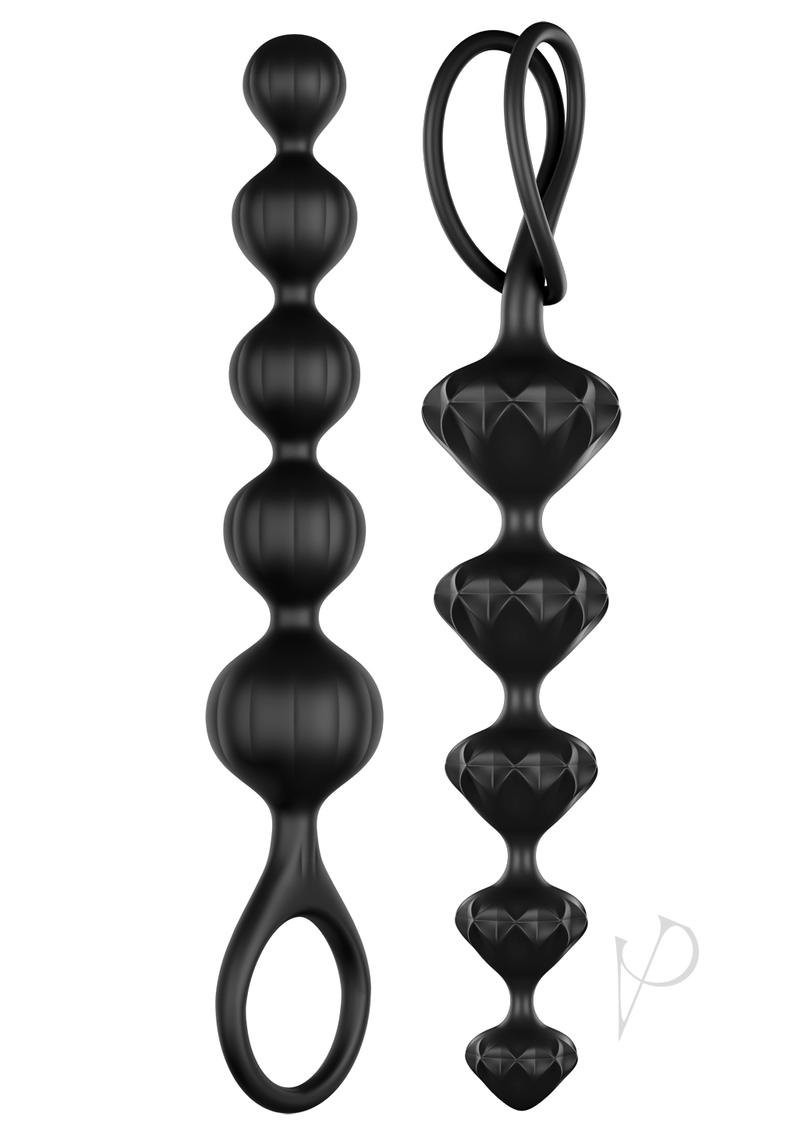 Love Beads Black Set Of 2