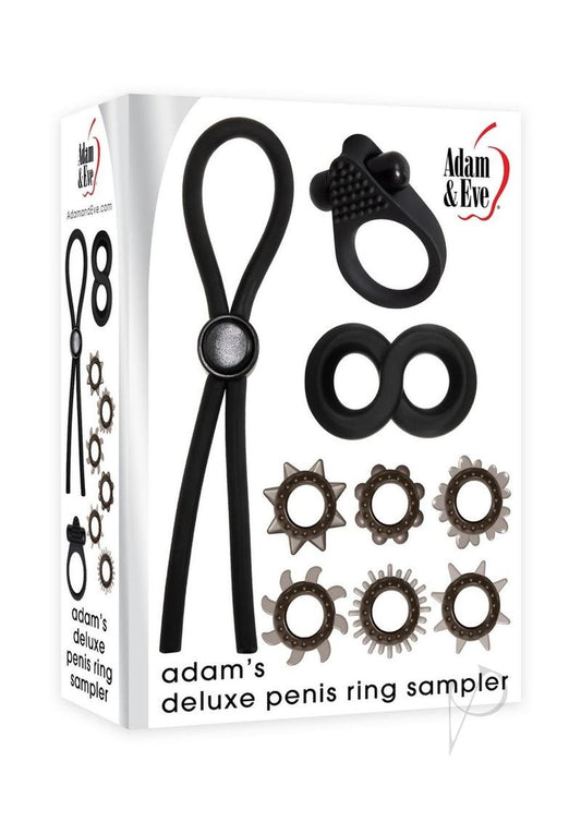 Aande Adams Delux Penisring Samp Blk(disc)