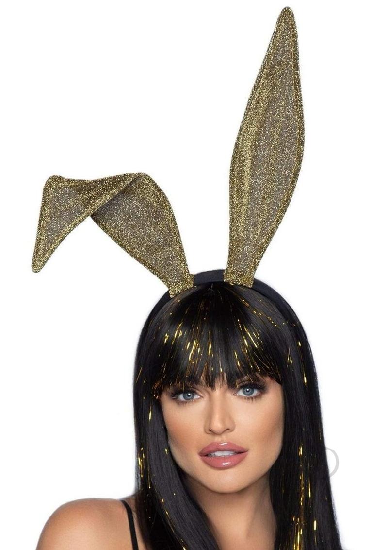 Glitter Bunny Ears O/s Gold