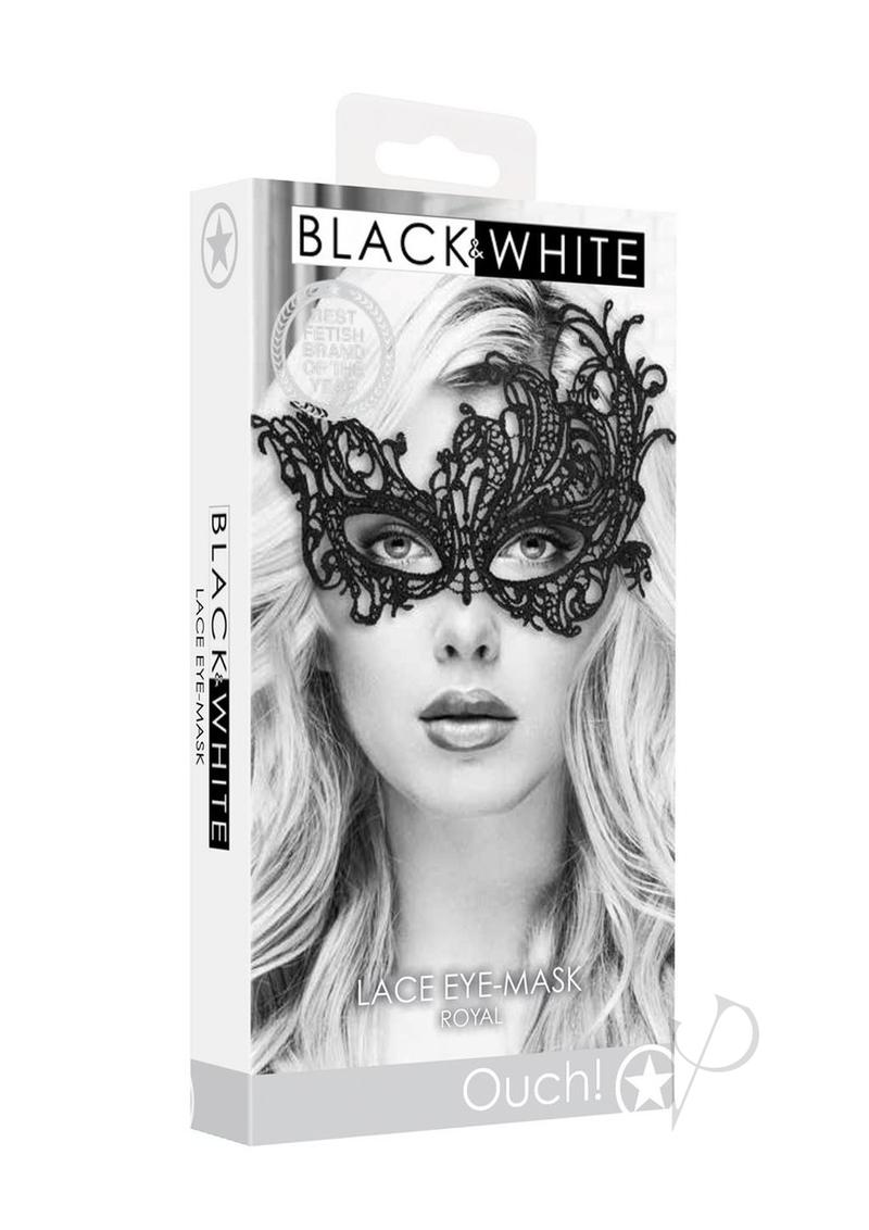 Ouch Lace Eye Mask Royal Black