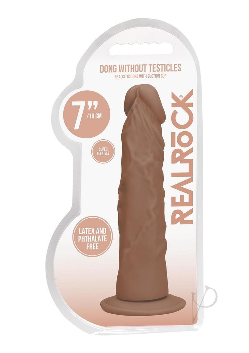 Realrock Dong Without Balls 7 Tan