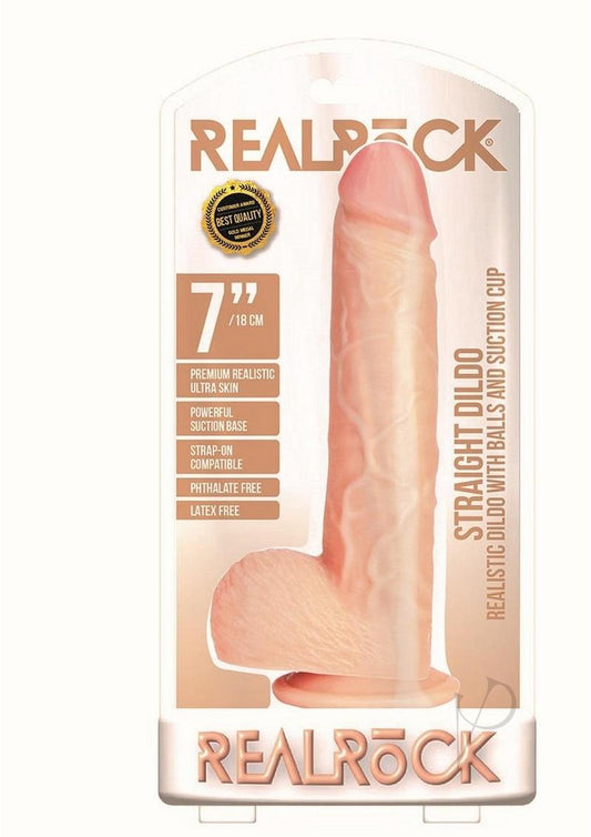 Realrock Straight W/balls 7 Vanilla