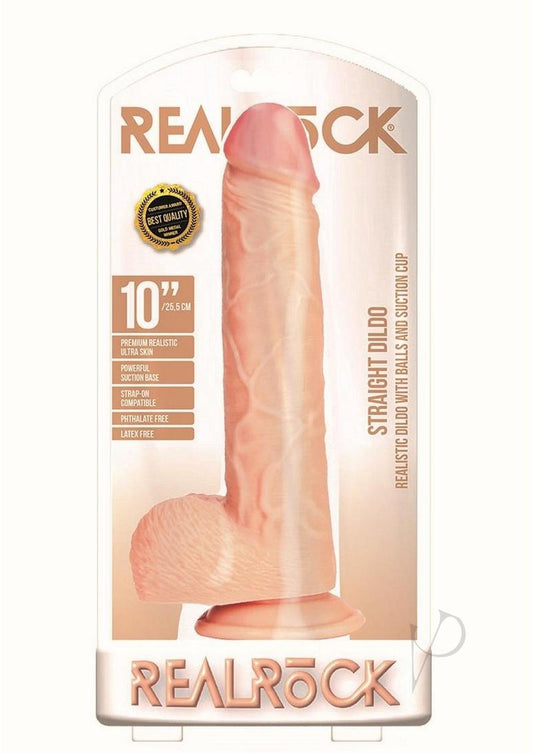 Realrock Straight W/balls 10 Vanilla