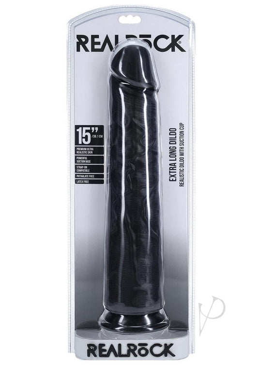 Realrock Xl Straight 15 Black