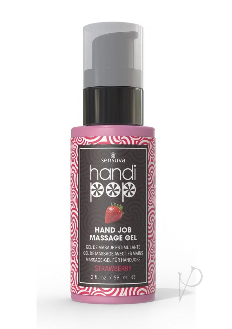 Handipop Massage Gel Strawberry 2oz