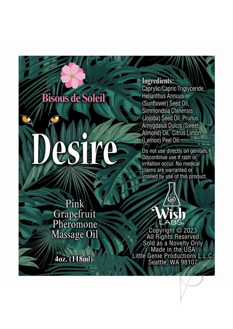 Desire Pheromone Oil Pink Grapefruit 4oz