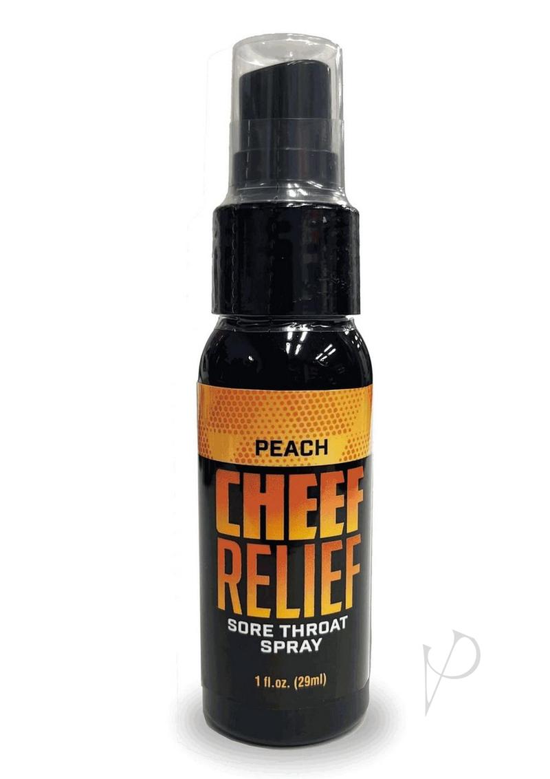 Cheef Relief Throat Spray Peach 1oz