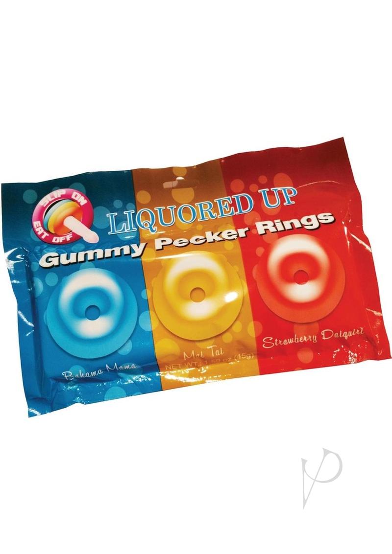 Liquored Up Pecker Gummy Rings 3pk