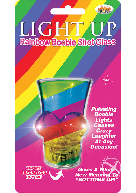 Light Up Rainbow Boobie Shot Glass