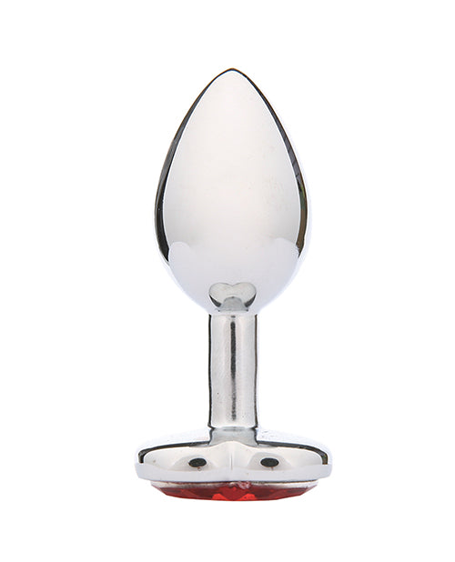 Whipsmart Heartbreaker Heart Crystal Butt Plug - Red