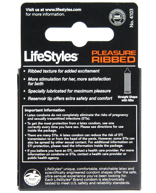 Lifestyles Ultra Ribbed - Box of 3