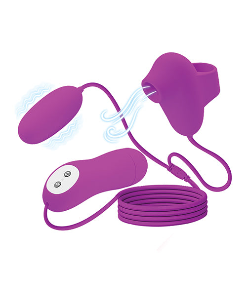 Pretty Love Suction & Vibro Bullets - Fuchsia