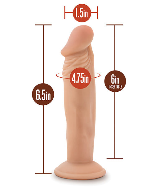 Blush Dr. Skin Dr. Small 6" Dildo - Vanilla