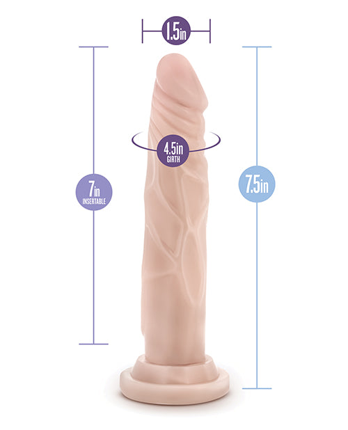 Blush Dr. Skin Silicone Dr. Carter 7.5" Dildo