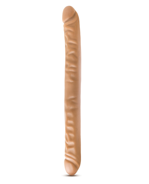 Blush Dr. Skin 18" Double Dildo - Mocha