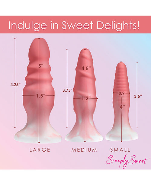 Curve Toys Simply Sweet Silicone Butt Plug Set