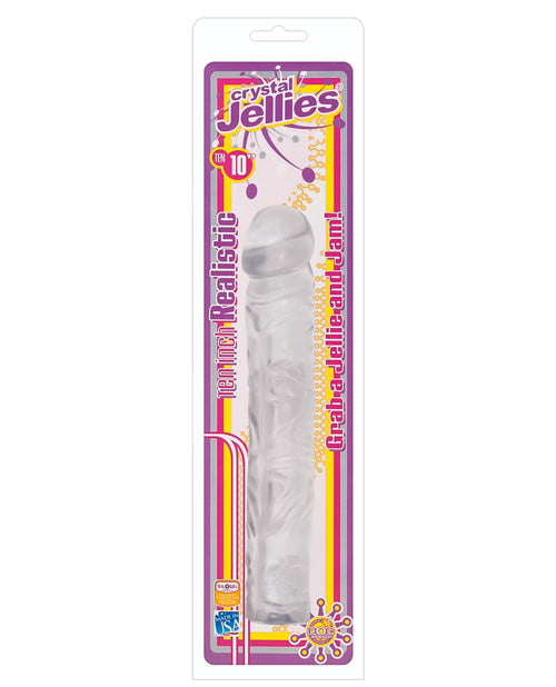 "Crystal Jellies 10"" Classic Dildo"