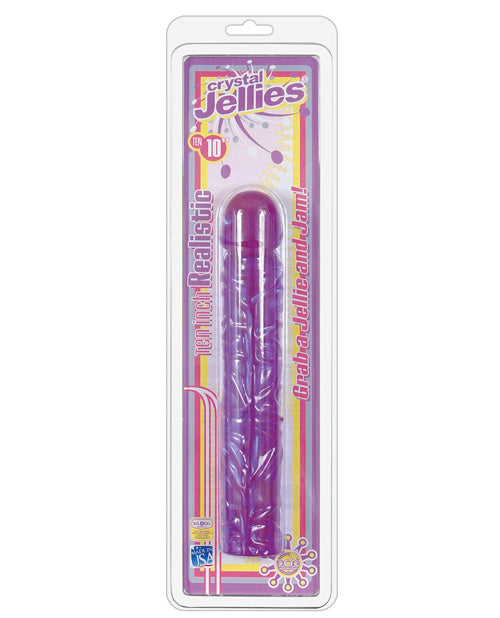 "Crystal Jellies 10"" Classic Dildo"