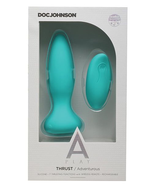 A Play Thrust Adventurous Rechargeable Silicone Anal Plug W/remote