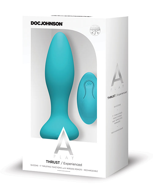 A Play Thrust Experienced Rechargeable Silicone Anal Plug W/remote