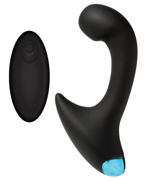 OptiMale Vibrating P Massager w/Wireless Remote - Black