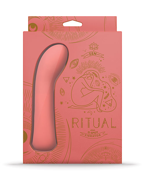 RITUAL Zen Rechargeable Silicone G-Spot Vibe - Coral