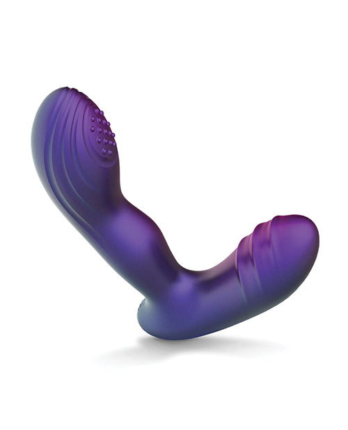 Hueman Galaxy Tapping Butt Plug - Purple