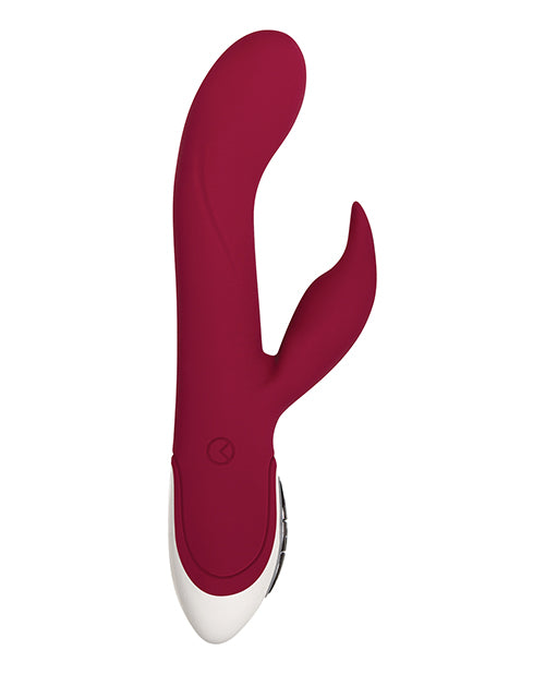 Evolved Inflatable Bunny Dual Stim Rechargeable - Burgundy